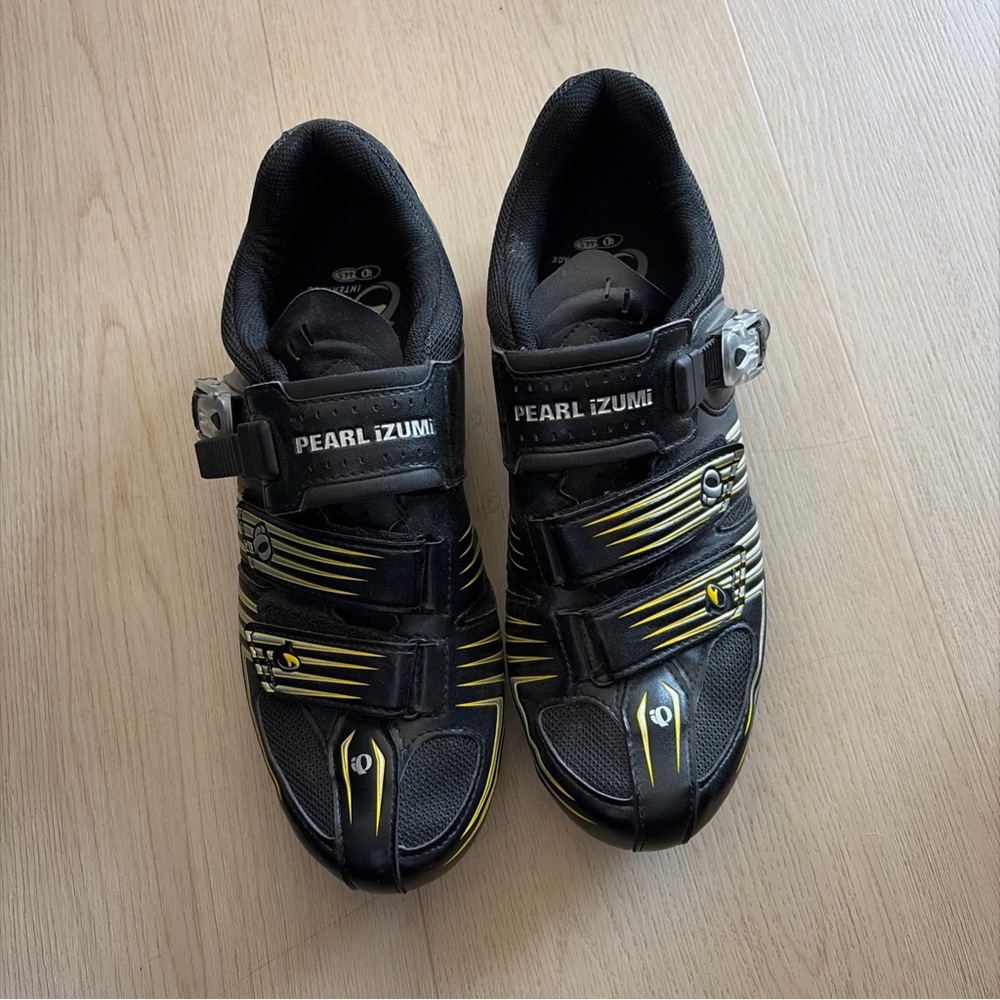 Pearl Izumi Race RD II men's road cycling shoes in black and yellow 44.5 US 10
